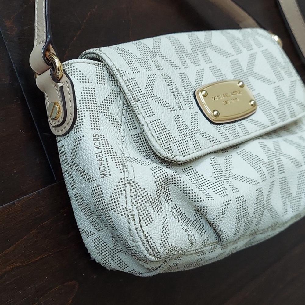 Michael Kors monogram crossbody purse